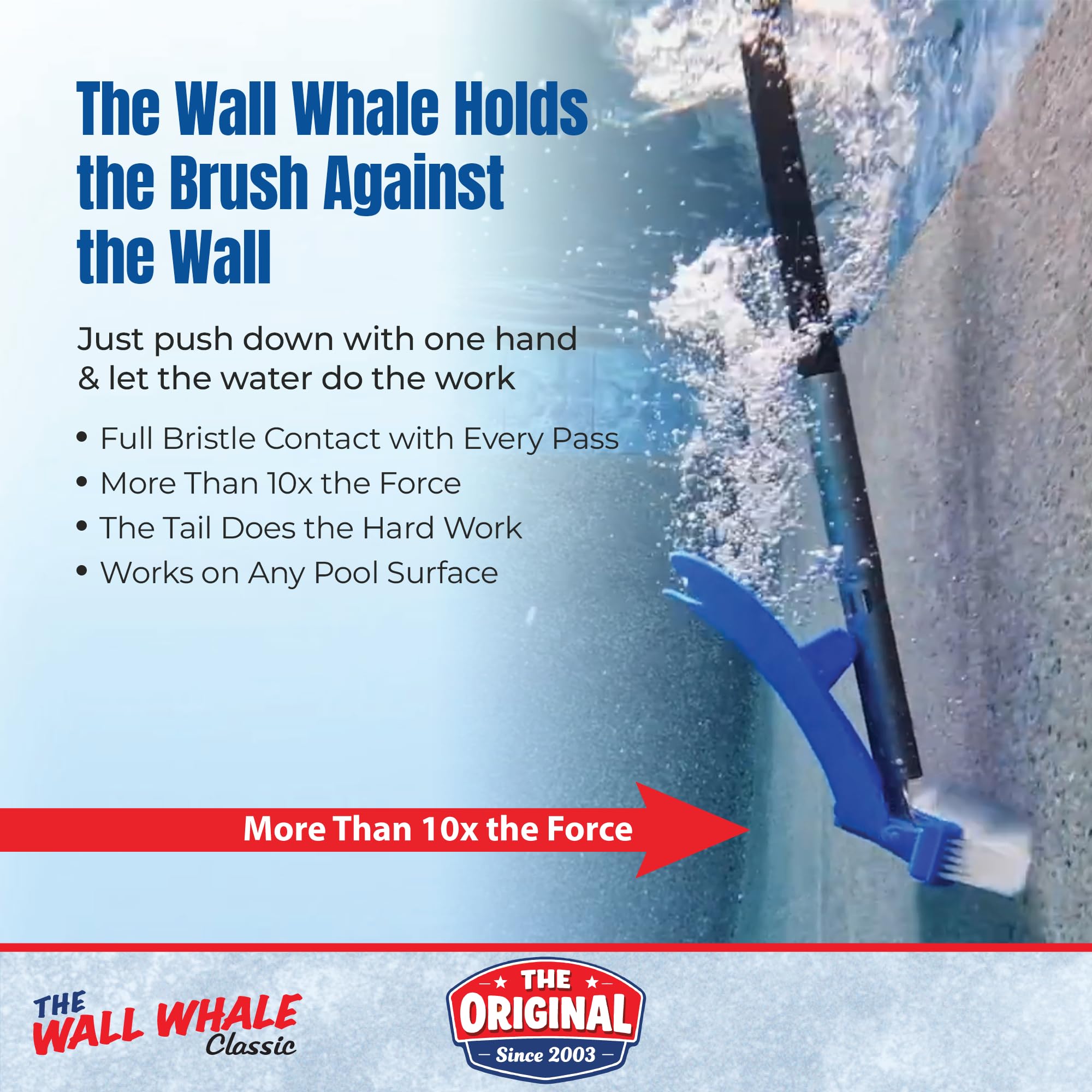 Wall Whale nylon bristles close-up showing durability and longer life