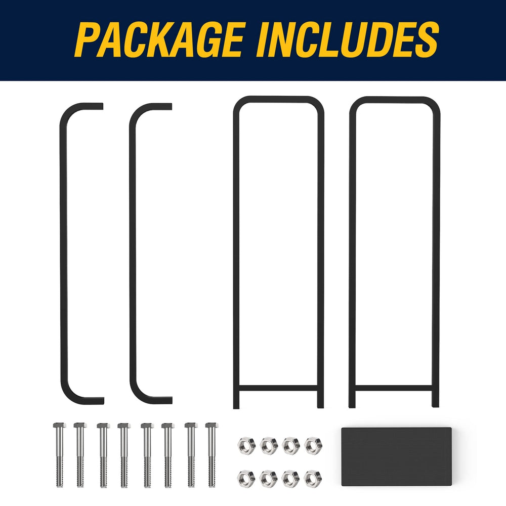 WALMANN included hardware and tools laid out showing easy assembly