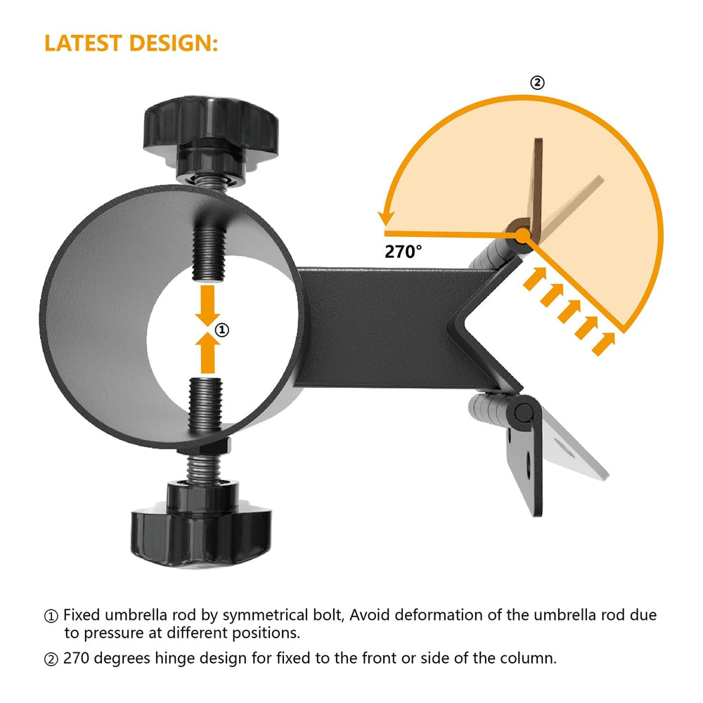 Walrkaur side profile installed on post corner showing stable attachment benefit