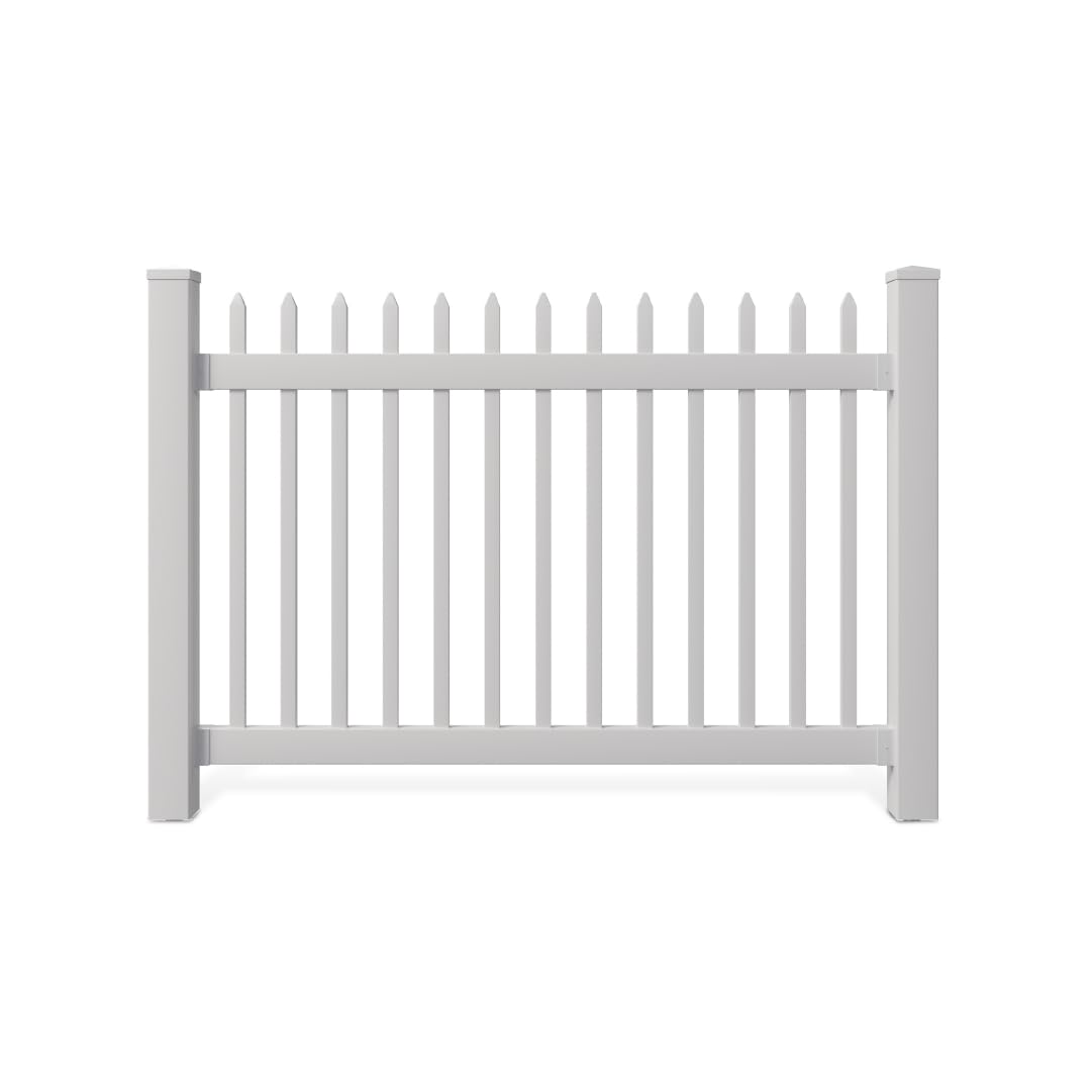 WamBam Fence installed in yard showing clean boundary and curb appeal