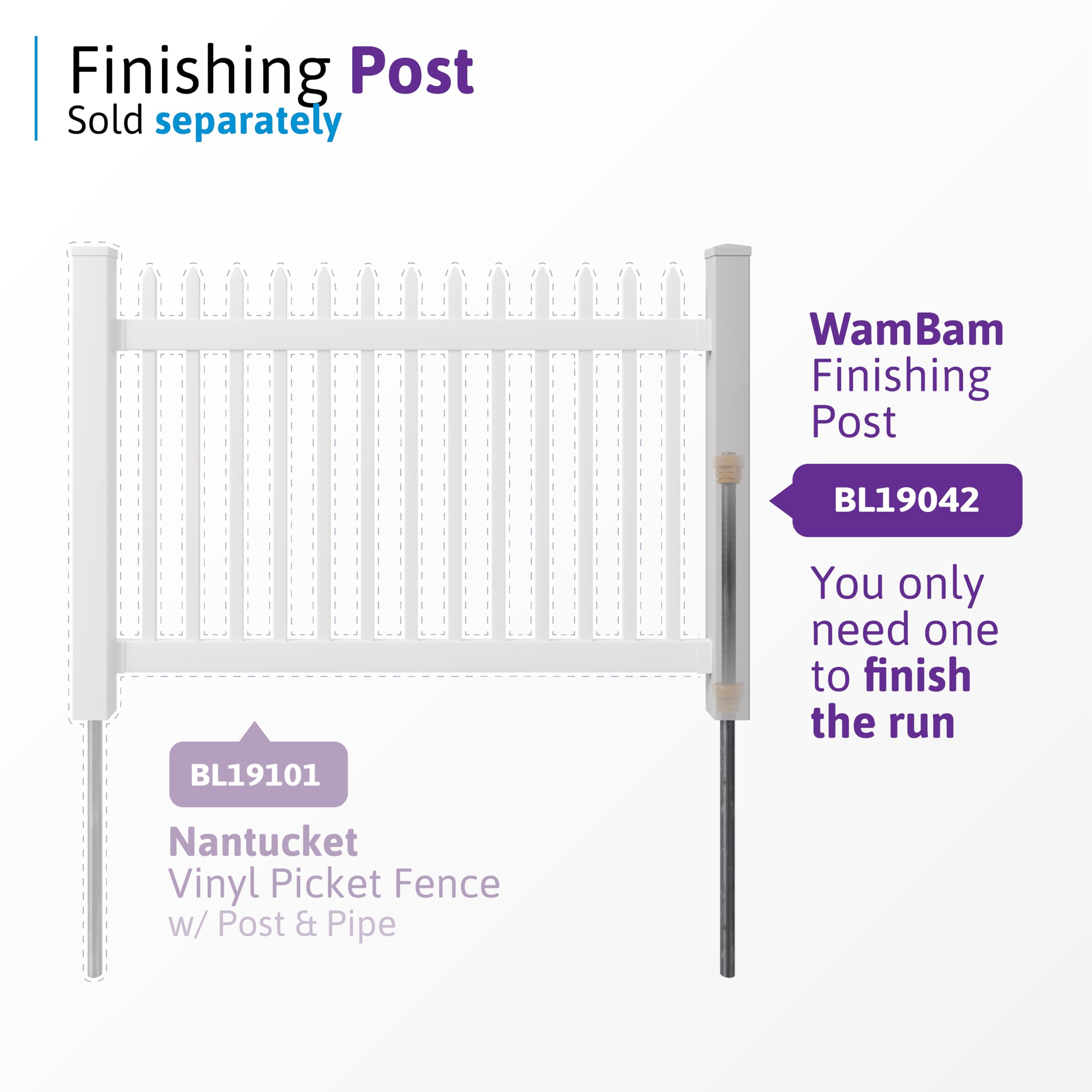 WamBam Fence steel anchor close-up demonstrating strong permanent footing