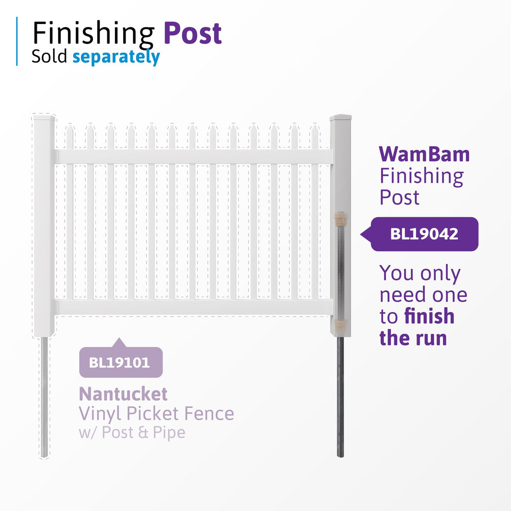 WamBam Fence steel anchor close-up demonstrating strong permanent footing