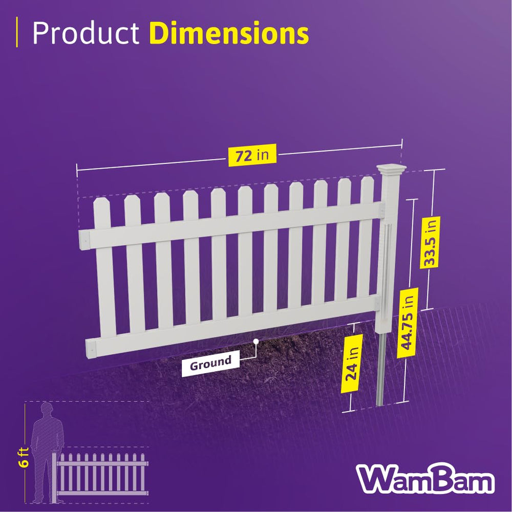 WamBam Fence steel anchor driven in soil showing strong permanent support