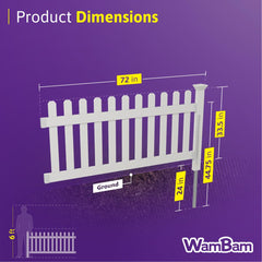 WamBam Fence steel anchor driven in soil showing strong permanent support