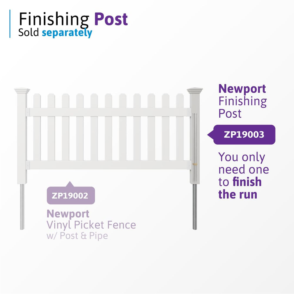 WamBam Fence vinyl post close-up highlighting smooth low-maintenance finish