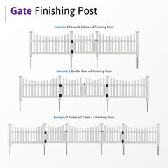 WamBam finishing post installed next to gate showing secure attachment and smooth operation