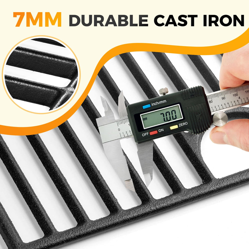 Wanchao grates with steak searing on a grill showing improved heat retention and sear benefit