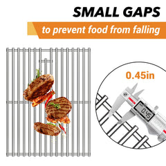 Wanchao detail of seared steak showing grate marks and efficient heat transfer benefit