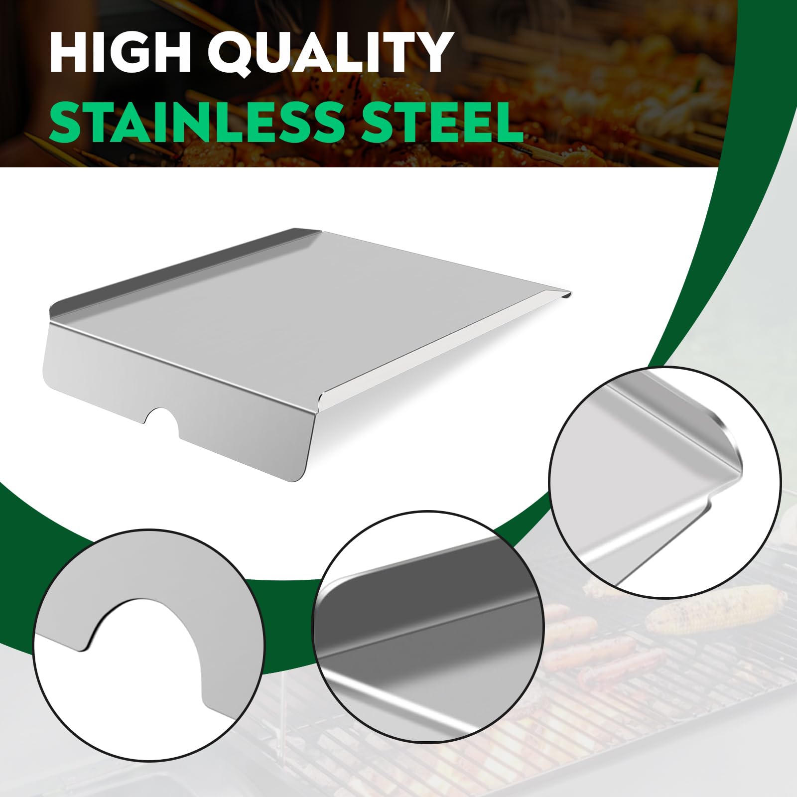 Wanchao installed in grill demonstrating direct-fit replacement convenience