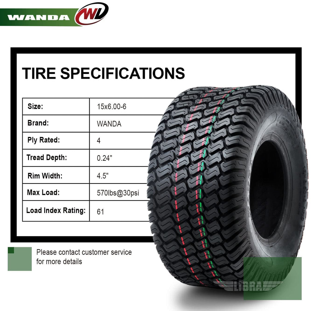 WANDA sidewall markings displaying size and 4-ply strength for durability
