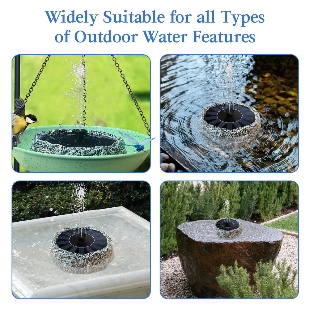 WANGIRO fountain in a backyard setting adding visual interest and gentle water sound