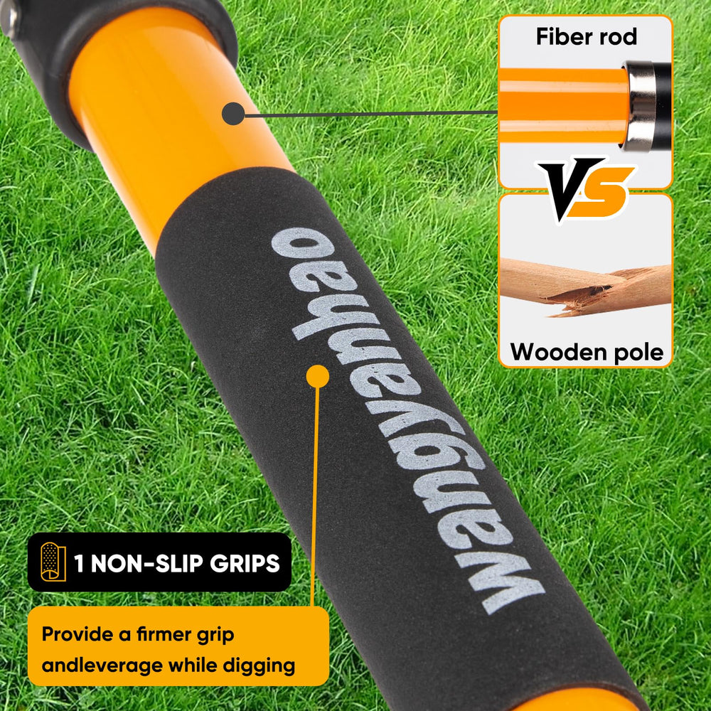 wangyanhao powder-coated blade close-up showing rust-resistant finish and strength