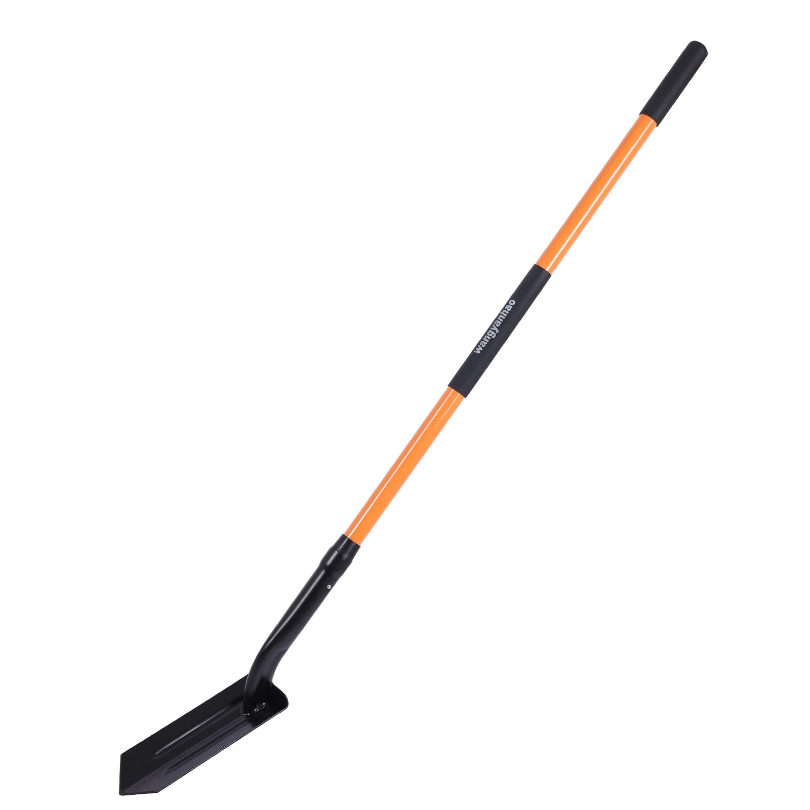 wangyanhao front view shows long orange handle for easy spotting