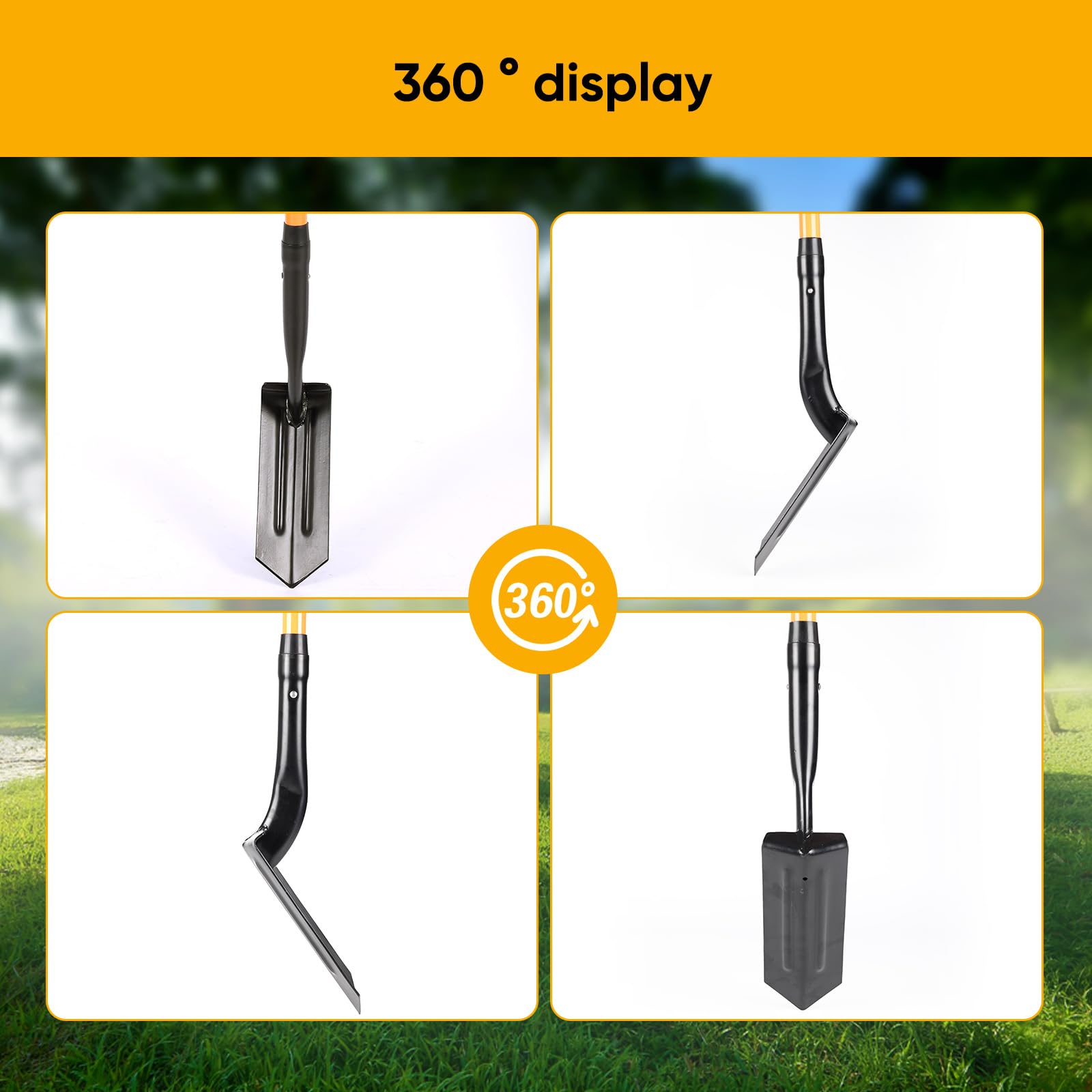 wangyanhao shovel digging a narrow trench for efficient soil cutting