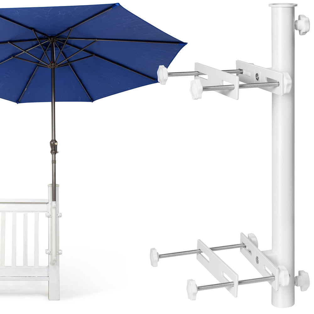 Wanhork front view of white deck-mount showing compact design and stability