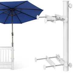 Wanhork front view of white deck-mount showing compact design and stability