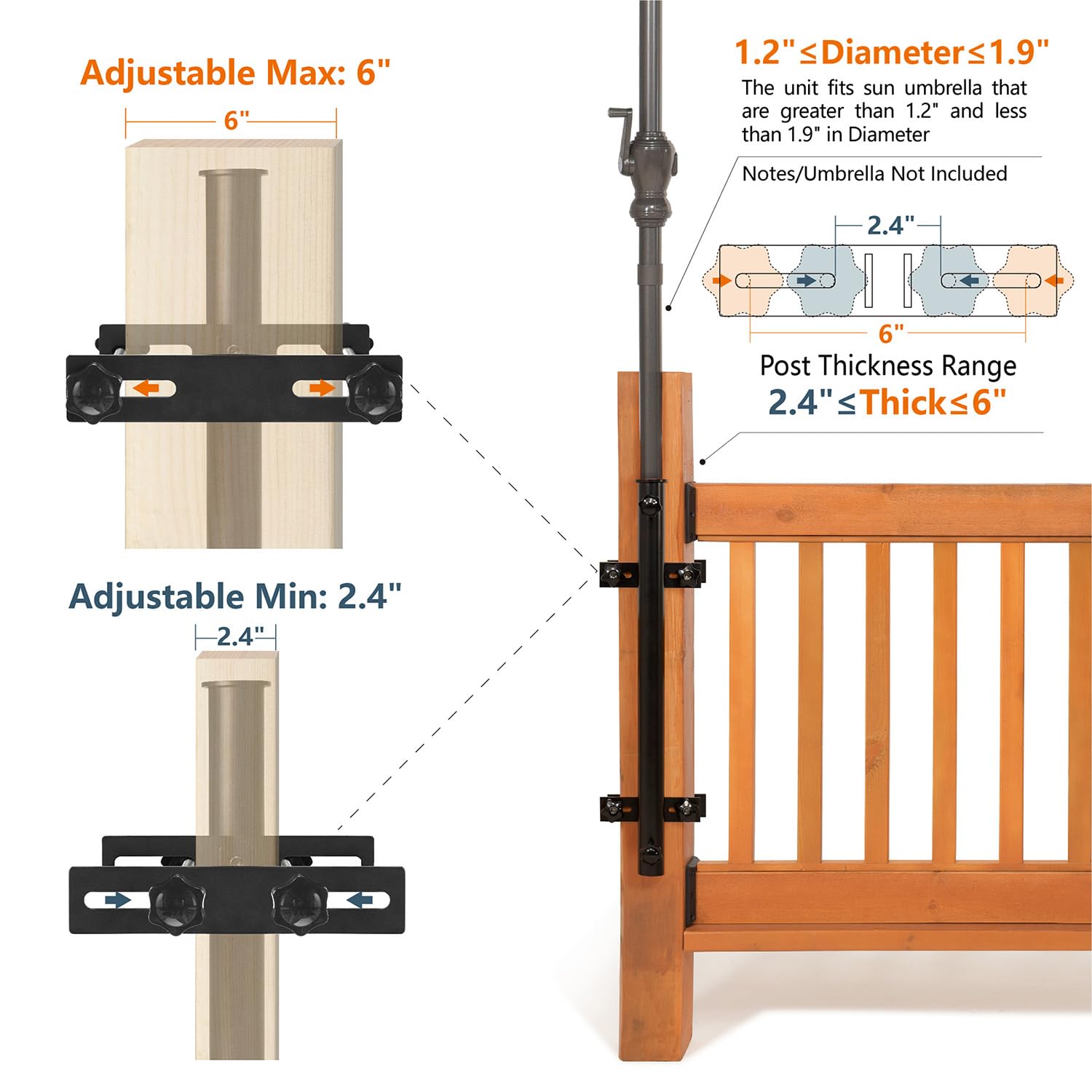 Wanhork mount beside measuring tape showing 27.5-inch scale for size clarity