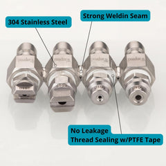 WANPRECL nozzle kit in use on soft-wash siding demonstrating gentle cleaning