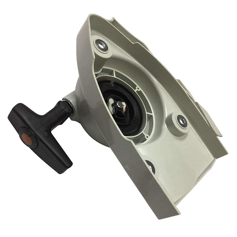 WanQin starter installed on Stihl TS420 demonstrating direct fit benefit