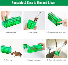 Wanqueen bait compartment detail demonstrating easy baiting and effectiveness