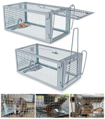 Wanqueen front view live-capture cage showing entry and benefit of humane design