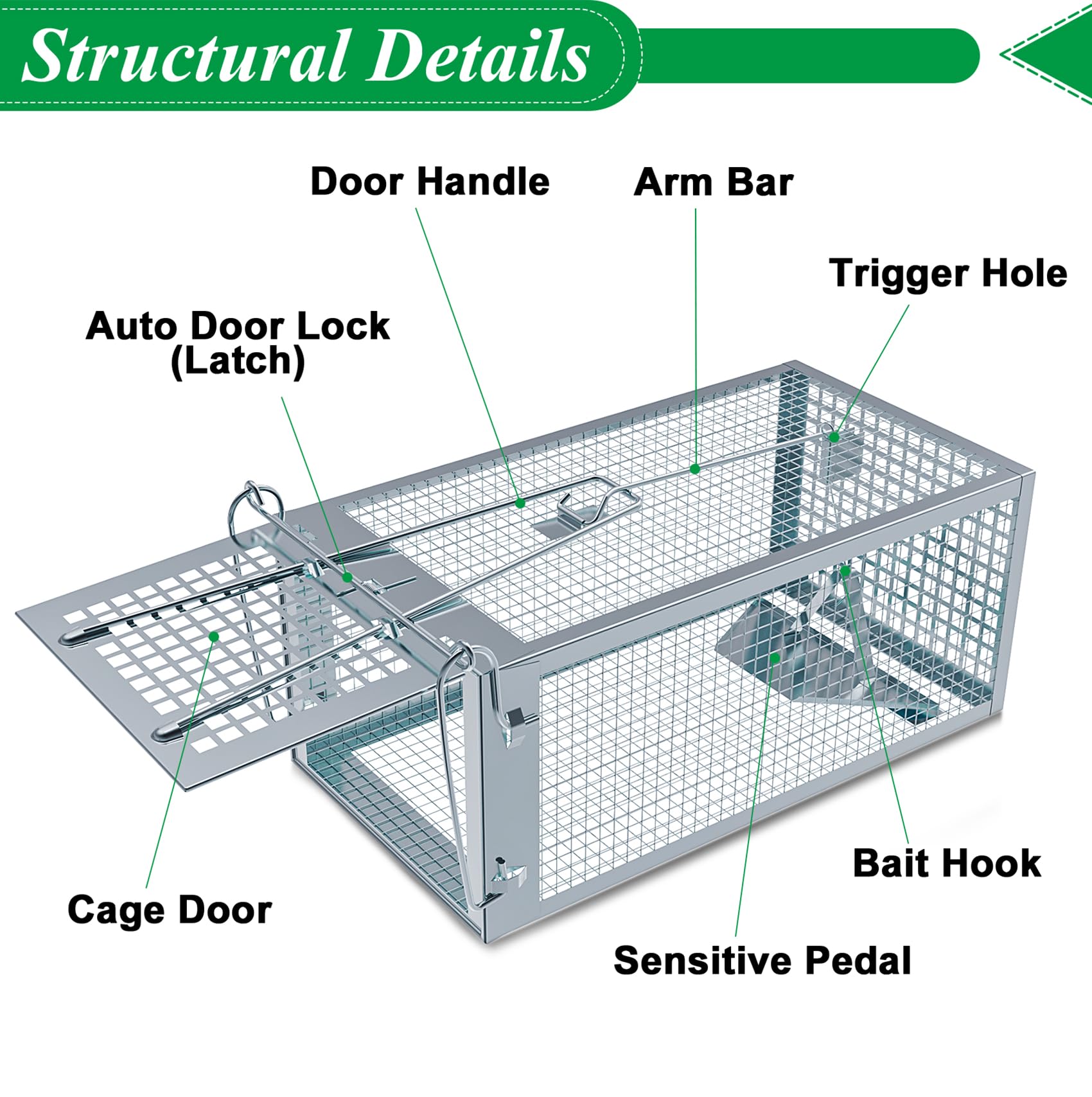 Wanqueen trap held in hand showing compact scale and easy portability benefit