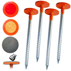 WANSRUYI front view of 8-pack stakes showing bright orange finish and packaging benefit