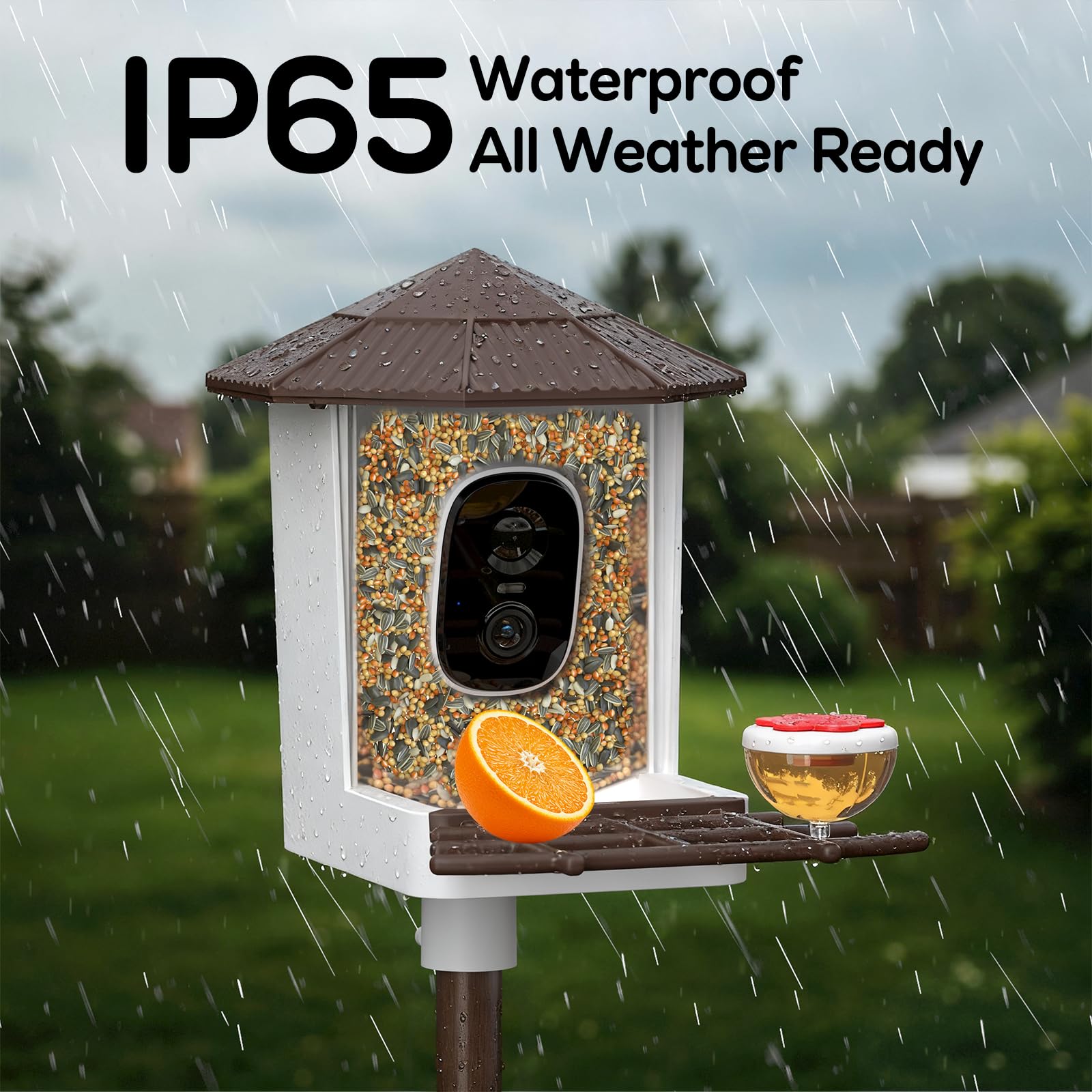 wansview ip65 weatherproof seal detail protecting electronics and seed