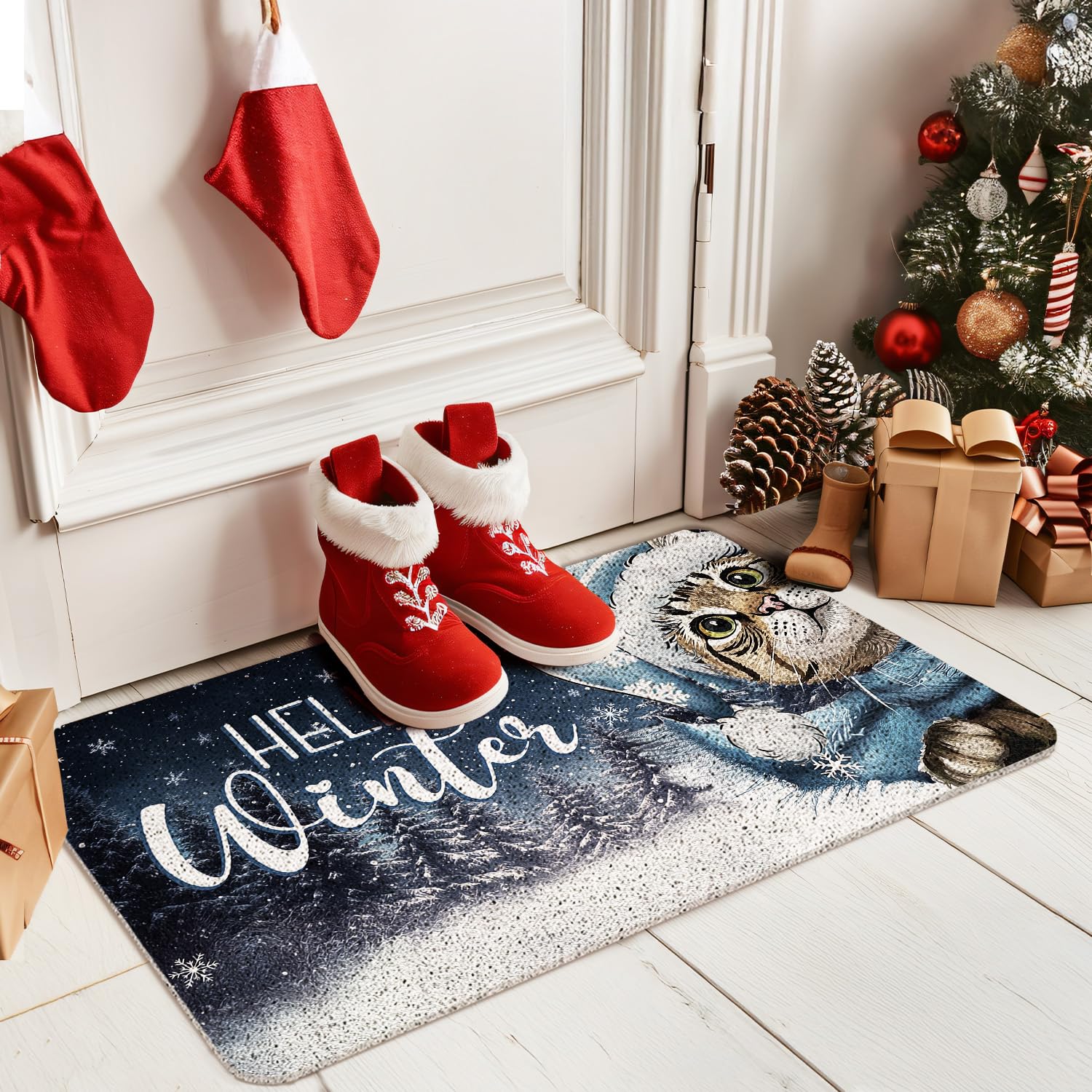 WARDOS mat shown in doorway to illustrate 17x30 inches size