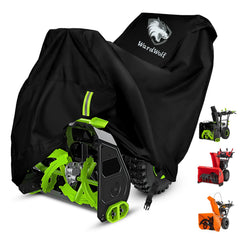 WardWolf cover front view protecting full snow blower, extends equipment life