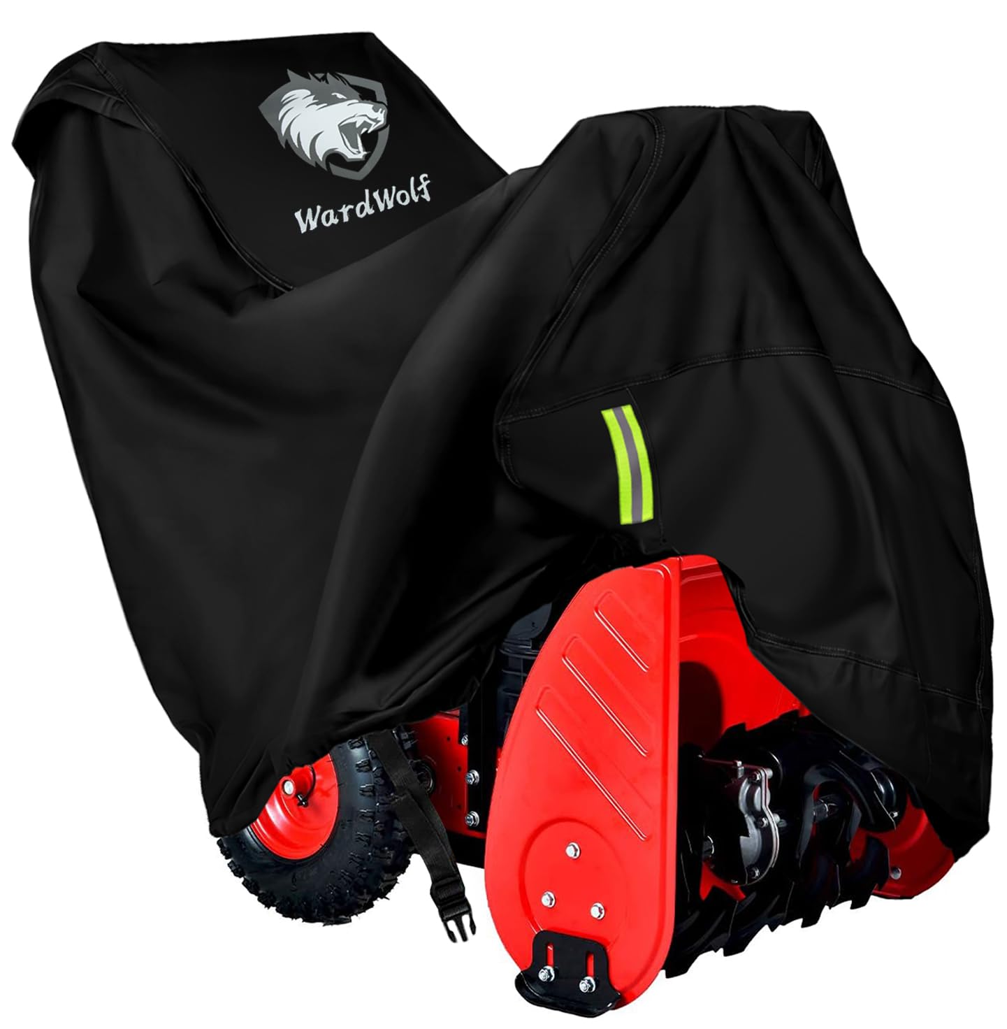 WardWolf cover front view protecting snow blower, prevents weather damage