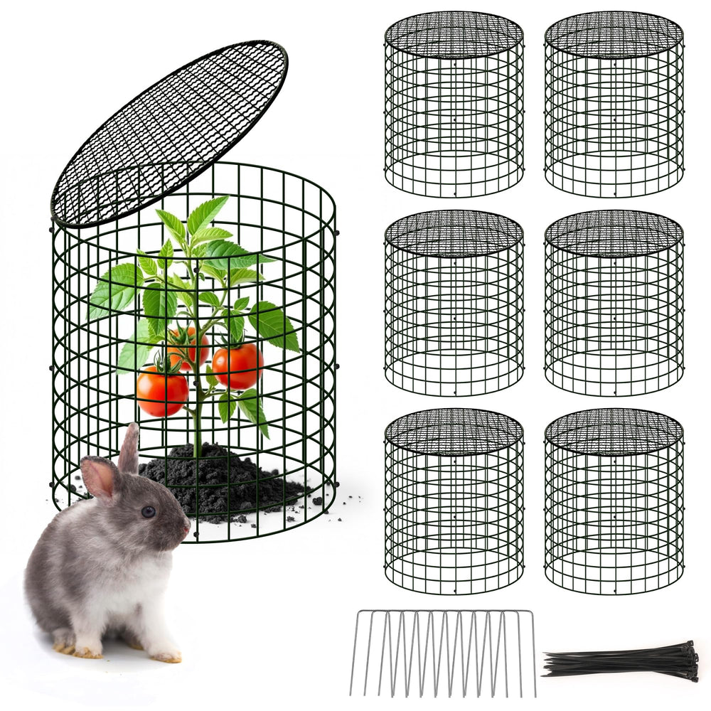 warmfarm front view of assembled cloche protecting plants, shows easy protection