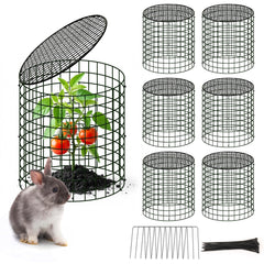 warmfarm front view of assembled cloche protecting plants, shows easy protection