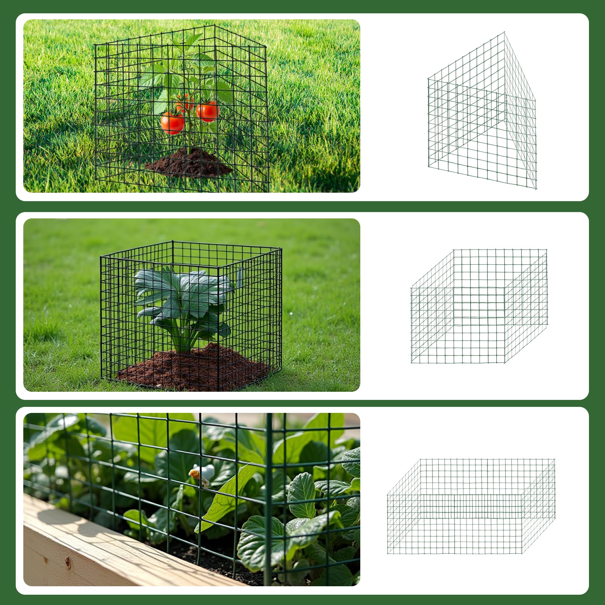 warmfarm cloches installed in garden bed, displays low-profile garden blending