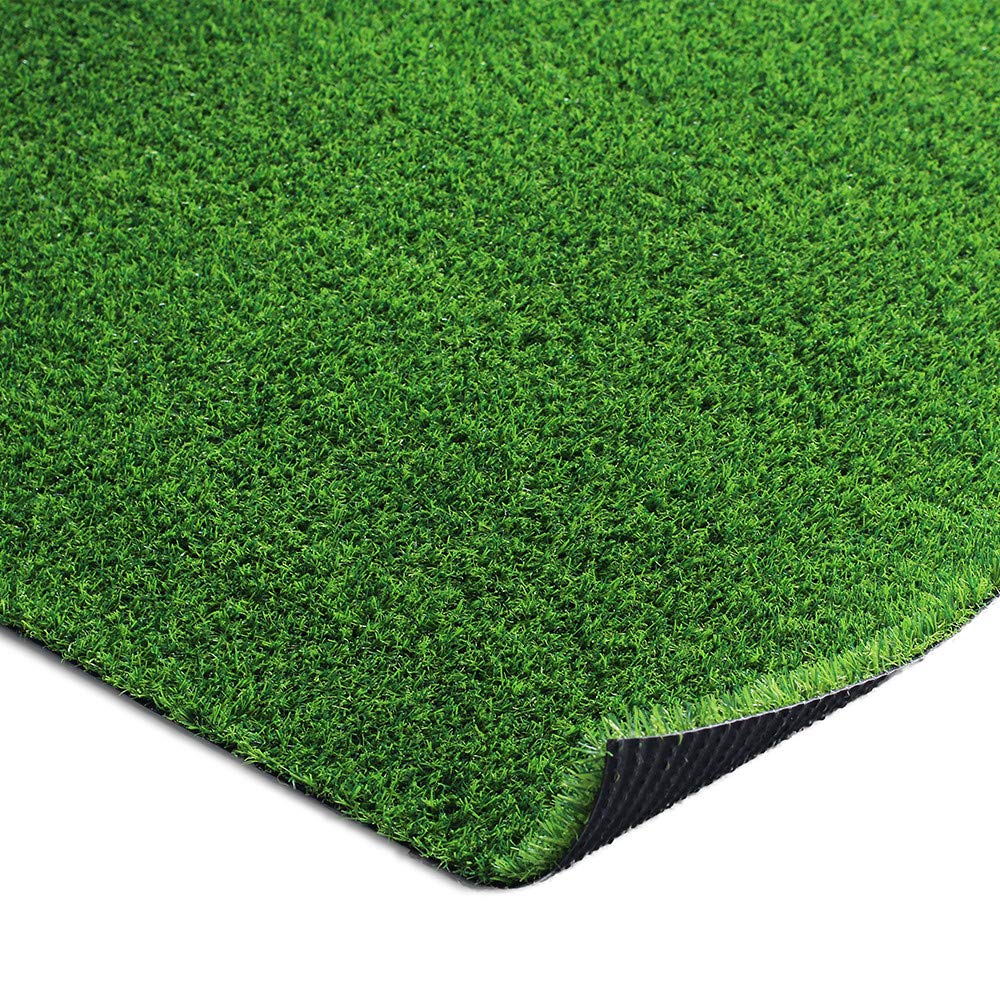 WarmShe pet on turf demonstrating pet-friendly surface and easy cleanup