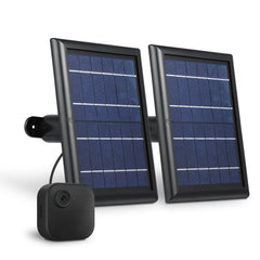 Wasserstein front view showing solar panel and built-in battery benefit longer runtime