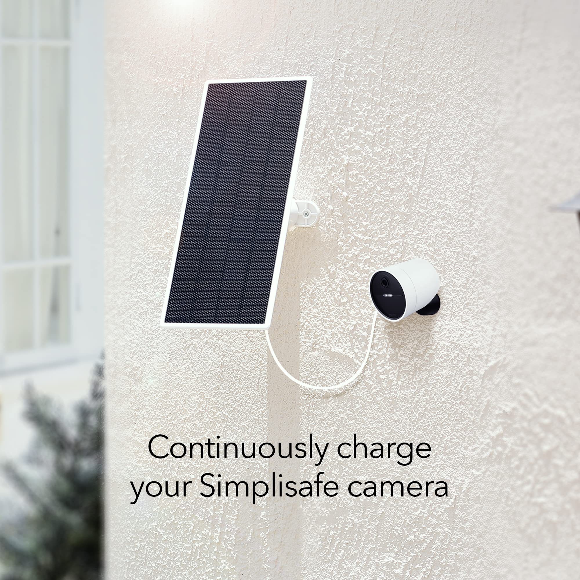 Wasserstein panel with charging cable connected to camera port for easy hookup