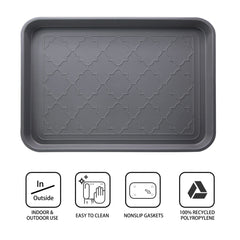 WATANIYA PET close-up of tray texture and raised edge highlighting spill containment