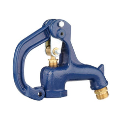 Water Source head installed on a yard hydrant showing restored outdoor water access