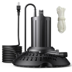 WaterRebirth pump front view showing compact design and quick setup benefit