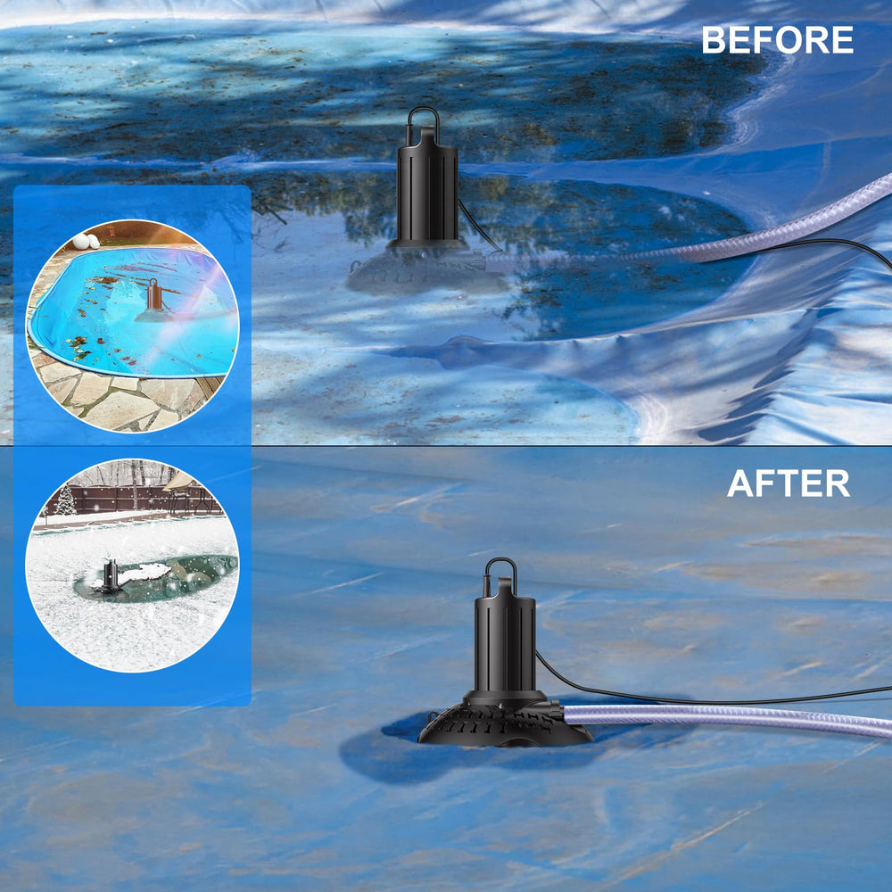 WaterRebirth on a rooftop removing pooled water to protect surfaces