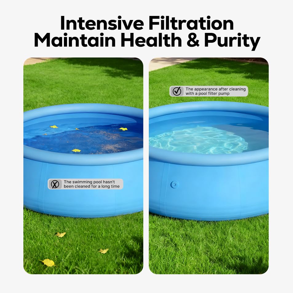 WaterRebirth pump installed at pool edge ensuring continuous circulation