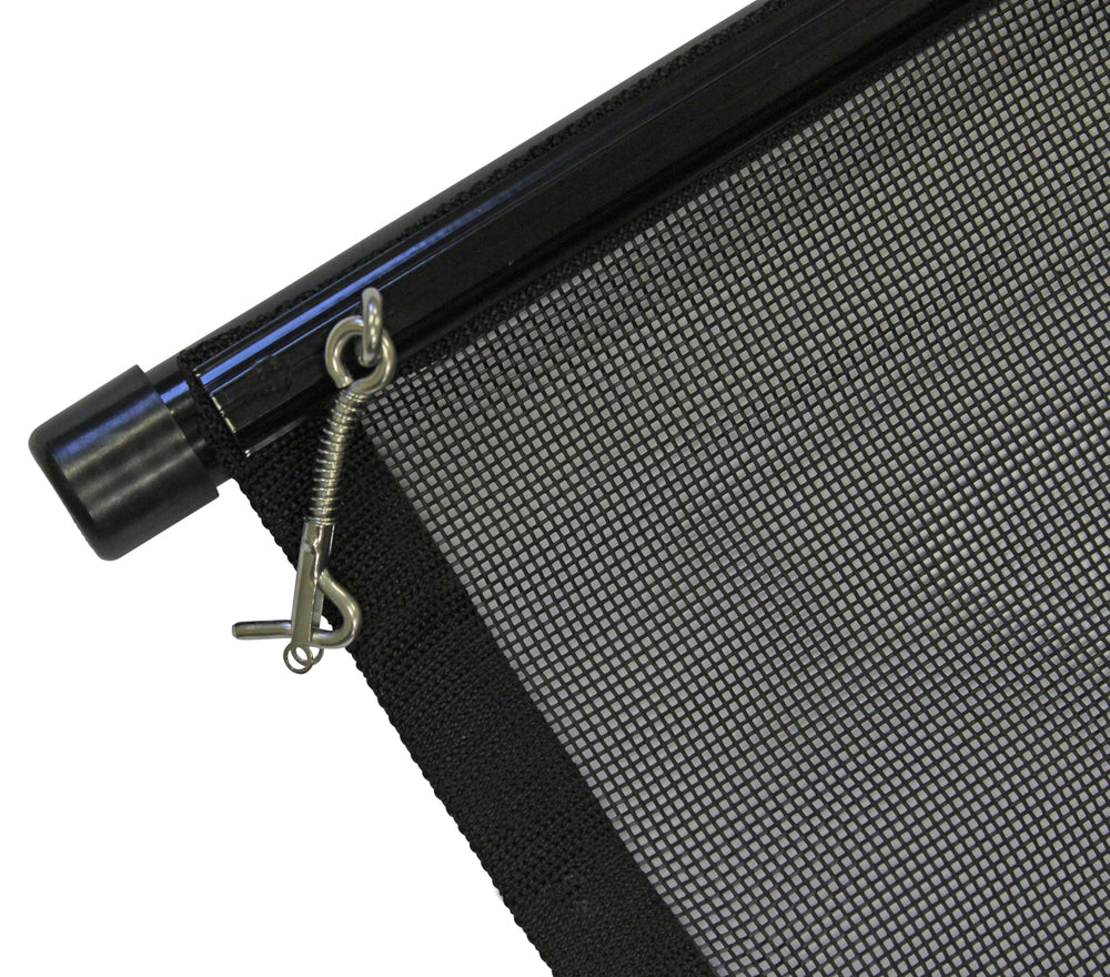 WaterWarden close-up of reinforced mesh edge showing durability and UV protection
