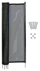 WaterWarden front view of full assembled fence providing clear pool visibility and safety