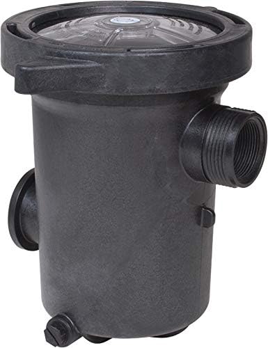 Waterway Hi-Flo clear lid close-up letting you inspect basket quickly