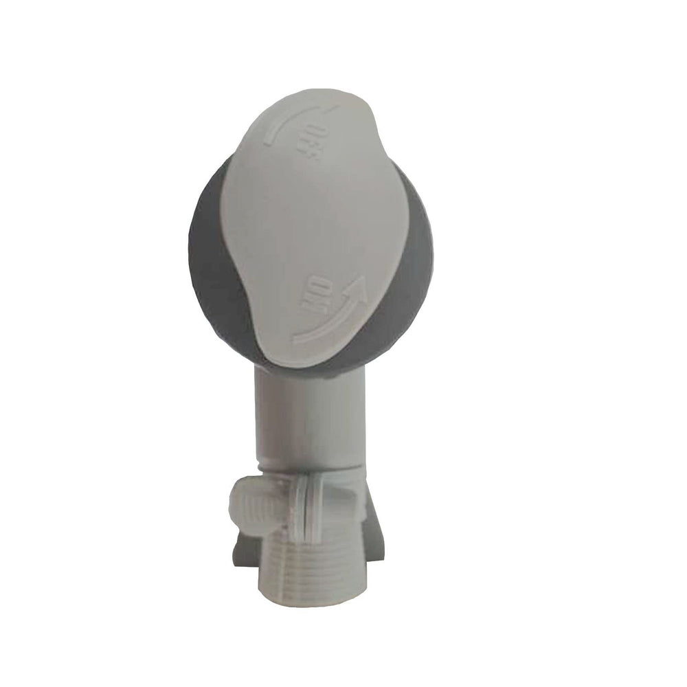 Wauebuly installed plunger valve supporting pool wall and controlling flow