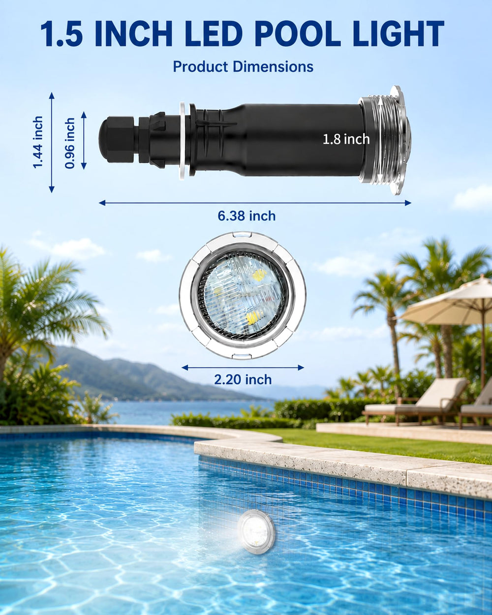waveejovi close-up of lens and waterproof seal highlighting durable IP68 protection