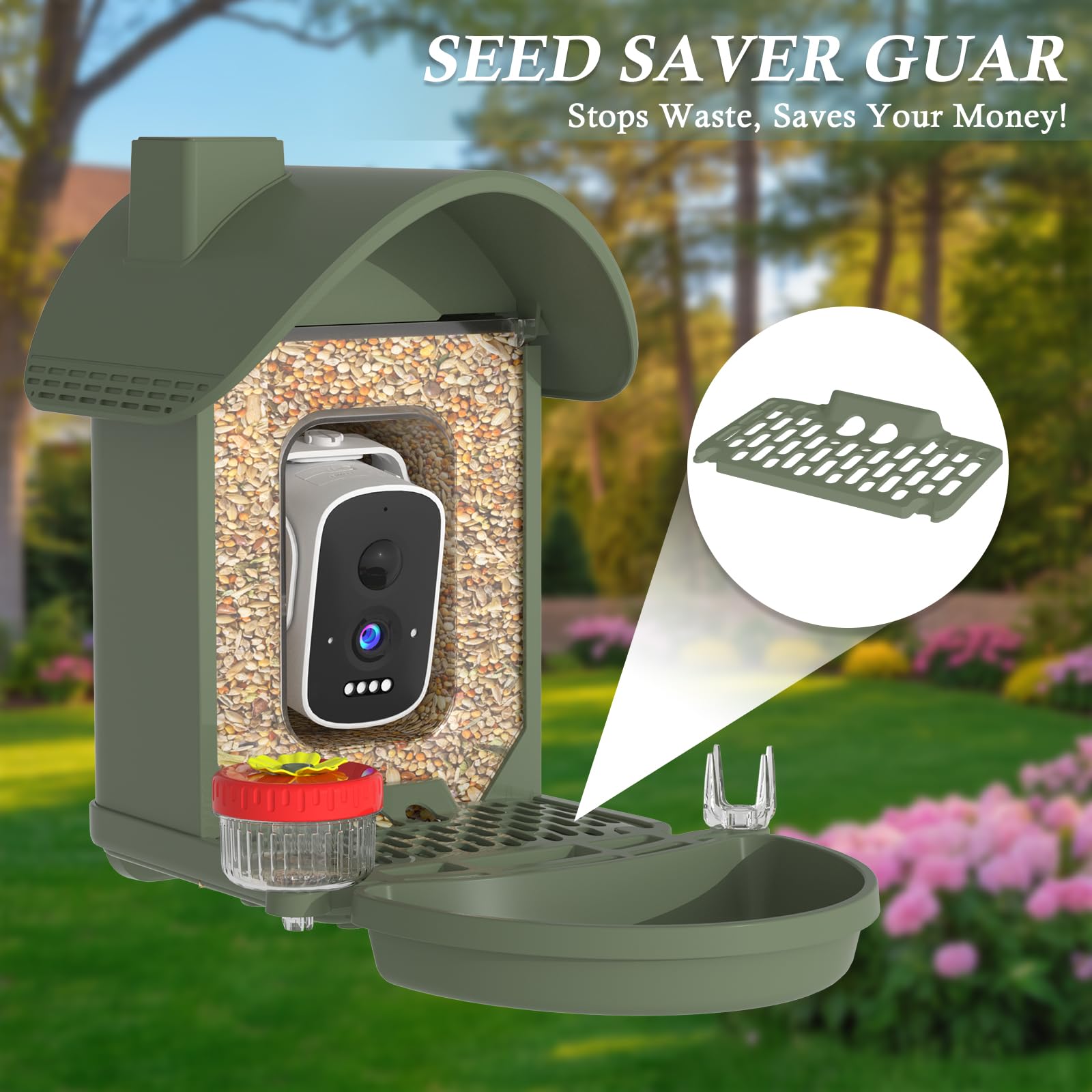 WAVEEME solar panel and 5dBi antenna top shot ensuring stable power and WiFi
