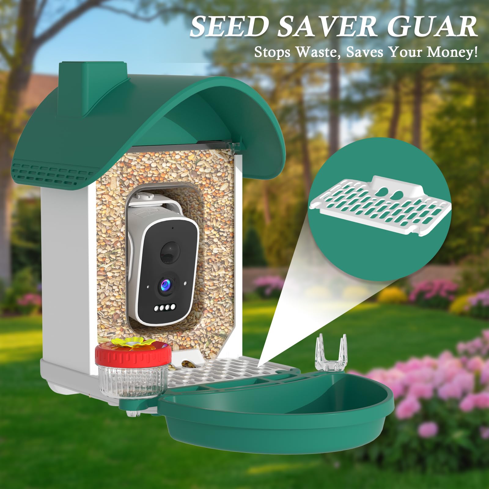 WAVEEME solar panel with 5dBi antenna ensuring stable garden WiFi