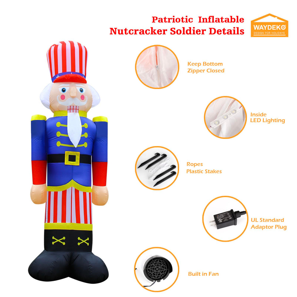 WAYDEKO close-up of nutcracker uniform highlighting durable fabric and colors